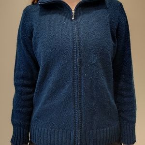 Karen Scott Petites Long Sleeve Zip-Up Top